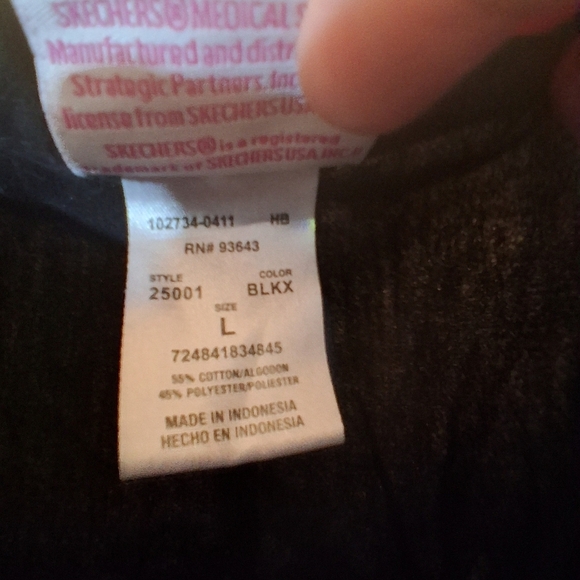 Skechers Black Medical Scrubs Large Womens - Picture 4 of 4